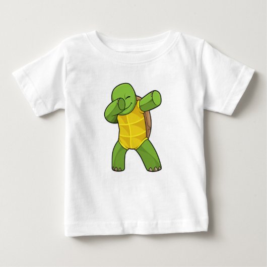 Schildkröte beim Hip Hop Dance Dab Baby T-shirt (Vorderseite)