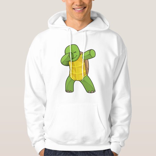 Schildkröte beim Hip Hop Dance Dab Hoodie (Vorderseite)
