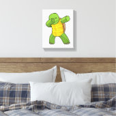 Schildkröte beim Hip Hop Dance Dab Leinwanddruck (Insitu (Schlafzimmer))