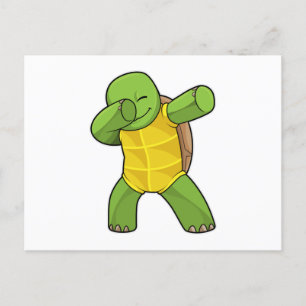 Schildkröte beim Hip Hop Dance Dab Postkarte