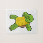 Schildkröte beim Hip Hop Dance Dab Puzzle (Horizontal)