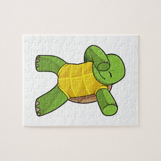 Schildkröte beim Hip Hop Dance Dab Puzzle (Horizontal)