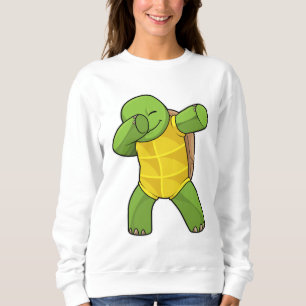 Schildkröte beim Hip Hop Dance Dab Sweatshirt