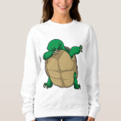 Schildkröte beim Hip Hop Dance Dab Sweatshirt (Vorderseite)