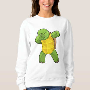 Schildkröte beim Hip Hop Dance Dab Sweatshirt