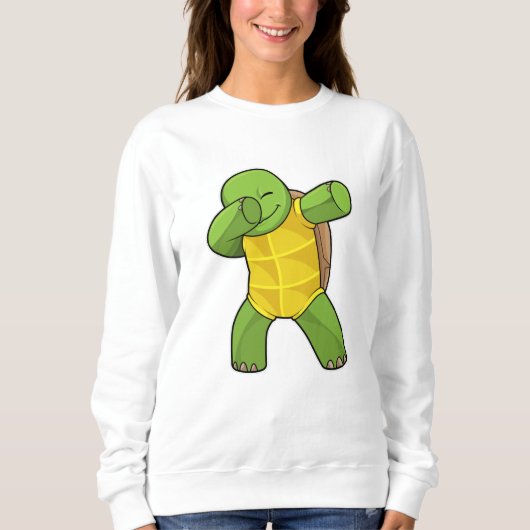 Schildkröte beim Hip Hop Dance Dab Sweatshirt (Vorderseite)