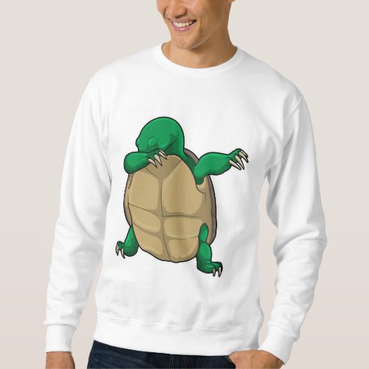 Schildkröte beim Hip Hop Dance Dab Sweatshirt (Vorderseite)
