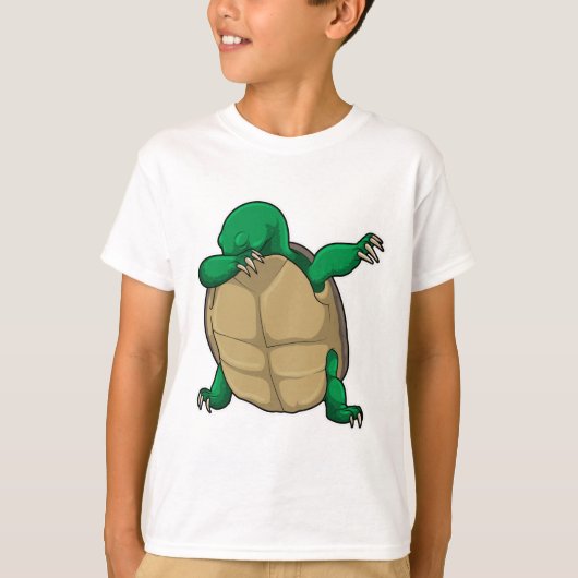 Schildkröte beim Hip Hop Dance Dab T-Shirt (Vorderseite)