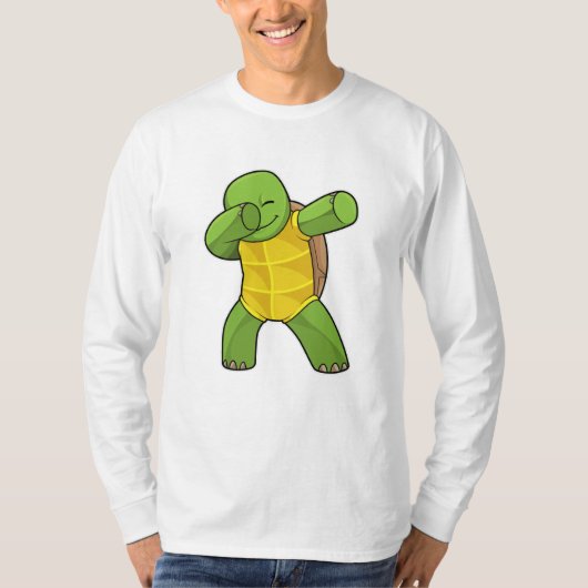 Schildkröte beim Hip Hop Dance Dab T-Shirt (Vorderseite)