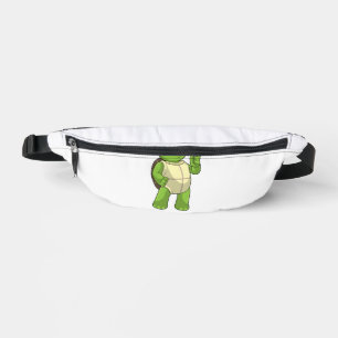 Schildkröte beim Schachspiel mit Schachfigur Bauer Bauchtasche