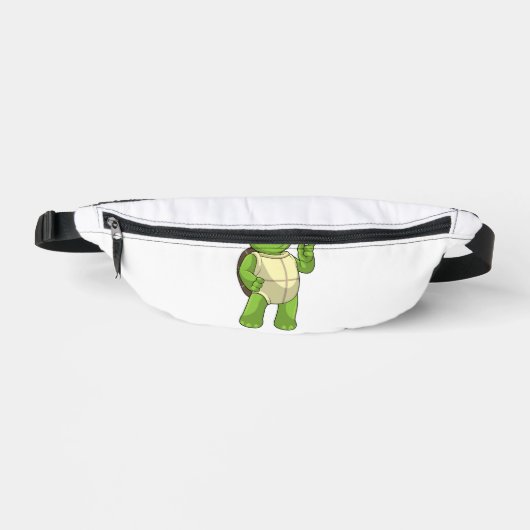Schildkröte beim Schachspiel mit Schachfigur Bauer Bauchtasche (Vorderseite)