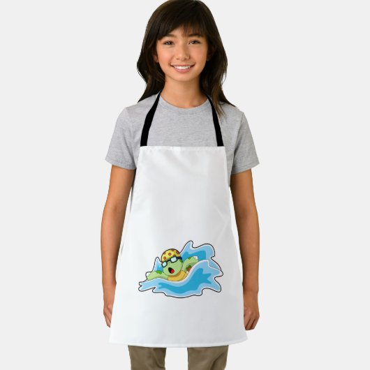 Schildkröte beim Schwimmen im Wasser Schürze (Insitu)