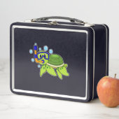 Schildkröte beim Tauchen mit Schnorchel Metall Brotdose (Beispiel)