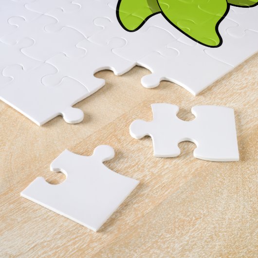 Schildkröte beim Tauchen mit Schnorchel Puzzle (Seite)