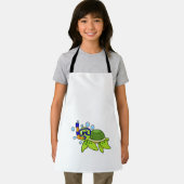 Schildkröte beim Tauchen mit Schnorchel Schürze (Insitu)