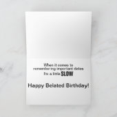 Schildkröte - Belated Birthday Karte (Innenseite)