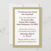 Schildkröte-bewegliche Mitteilung Einladung (Rückseite)