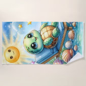 Schildkröte Bliss: Strandnähe Strandtuch (Vorderseite)