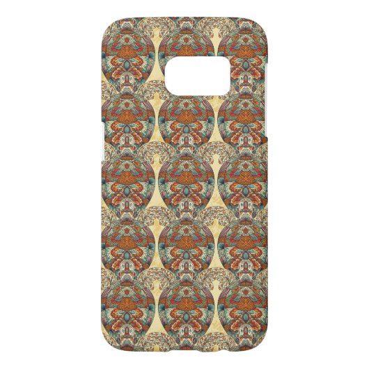 Schildkröte-Blumenmuster Case-Mate Samsung Galaxy Hülle (Rückseite)
