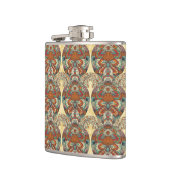 Schildkröte-Blumenmuster Flachmann (Links)