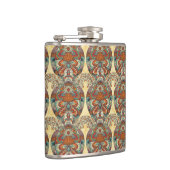 Schildkröte-Blumenmuster Flachmann (Rechts)