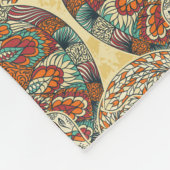 Schildkröte-Blumenmuster Fleecedecke (Ecke)