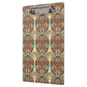 Schildkröte-Blumenmuster Klemmbrett (Links)