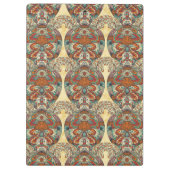 Schildkröte-Blumenmuster Klemmbrett (Rückseite)