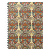 Schildkröte-Blumenmuster Notizblock (Vorderseite)