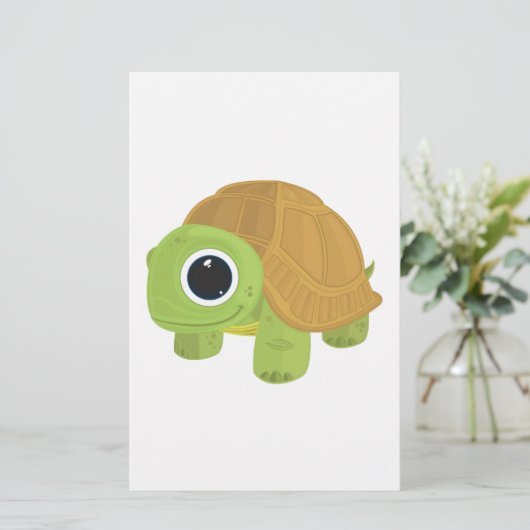 Schildkröte Briefpapier (Stehend Vorderseite)