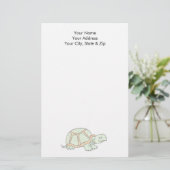 Schildkröte Briefpapier (Stehend Vorderseite)