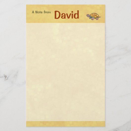 Schildkröte-Briefpapier Briefpapier (Vorderseite)