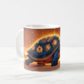 Schildkröte Cartoon-Stil lebendig Süße Bunt Kaffeetasse (Vorderseite Links)