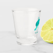 Schildkröte coole Babyschildkröte Schnapsglas (Links)