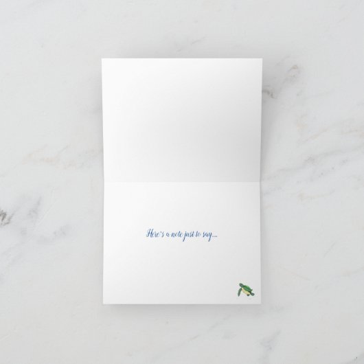 Schildkröte Dankeskarte (Innenseite)