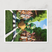 Schildkröte der Gewinner. Feiertagspostkarte (Vorderseite)