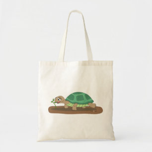 Schildkröte, die Tasche isst