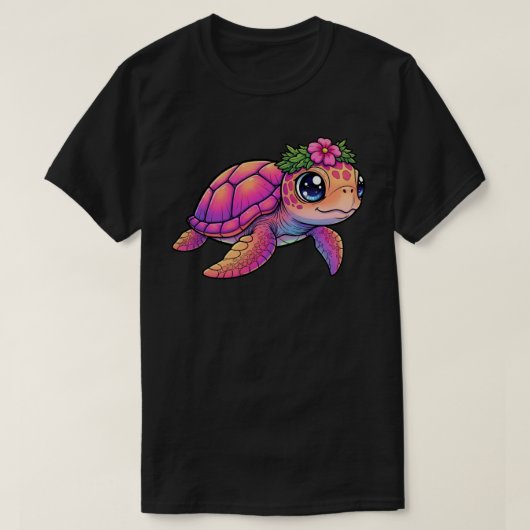 Schildkröte Dunkles T-Shirt (Design vorne)