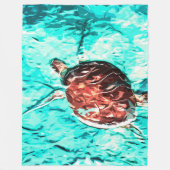 Schildkröte Fleecedecke (Vorderseite)
