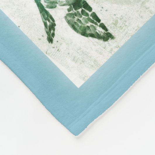 Schildkröte für meine Enkelin Ich Liebe Sie Fleecedecke (Ecke)