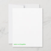 Schildkröte-Geburtstags-Einladung Einladung (Rückseite)