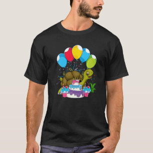 Schildkröte Geburtstagsparty Ocean Animal Niedlich T-Shirt