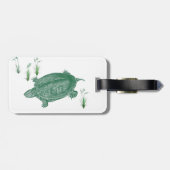 Schildkröte Gepäckanhänger (Rückseite horizontal)