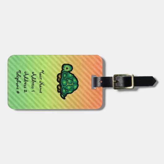 Schildkröte Gepäckanhänger (Vorderseite horizontal)