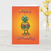Schildkröte - Geschenk - alles Gute zum Geburtstag Karte (Gelbe Blume)