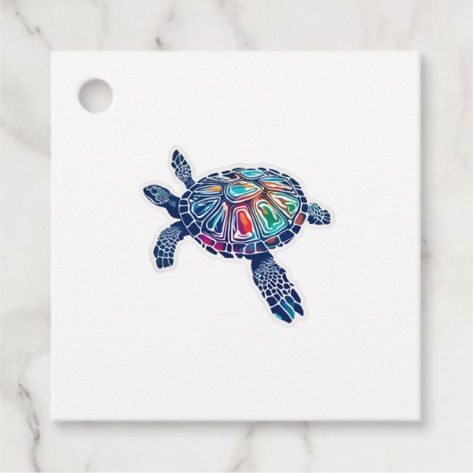 Schildkröte Geschenkanhänger (Vorderseite)