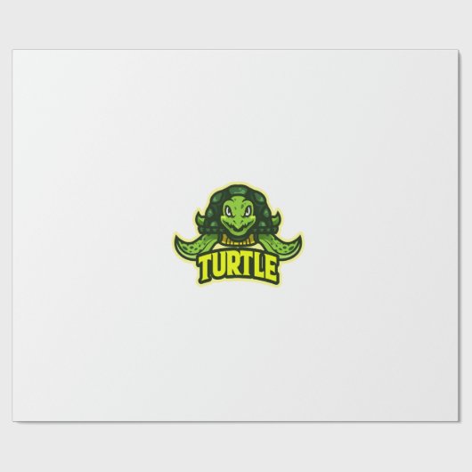 Schildkröte Geschenkpapier (Flach)