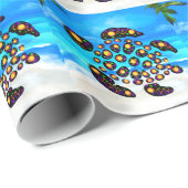 Schildkröte Geschenkpapier (Rolleneckpunkt)