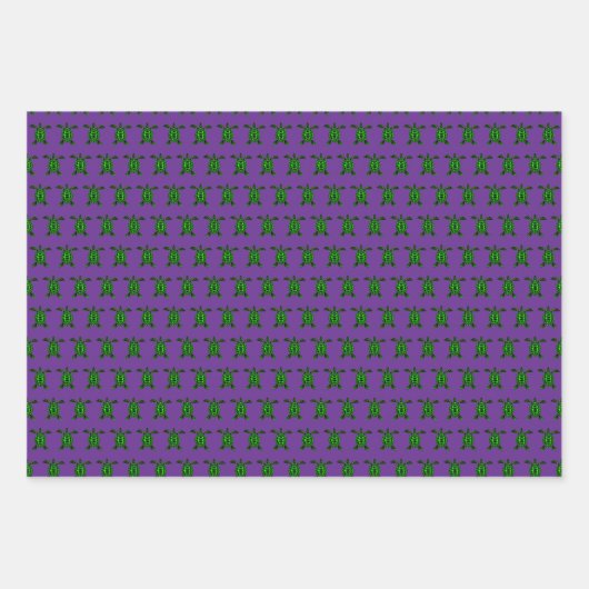 Schildkröte Geschenkpapier Set (Vorderseite 3)
