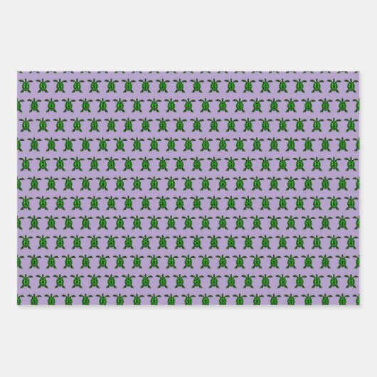 Schildkröte Geschenkpapier Set (Vorderseite)